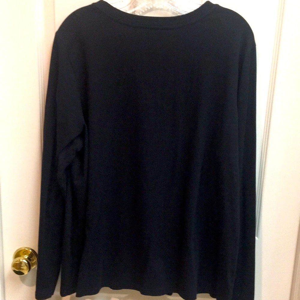 Black Embroidered Women's Top - Picture 3 of 5
